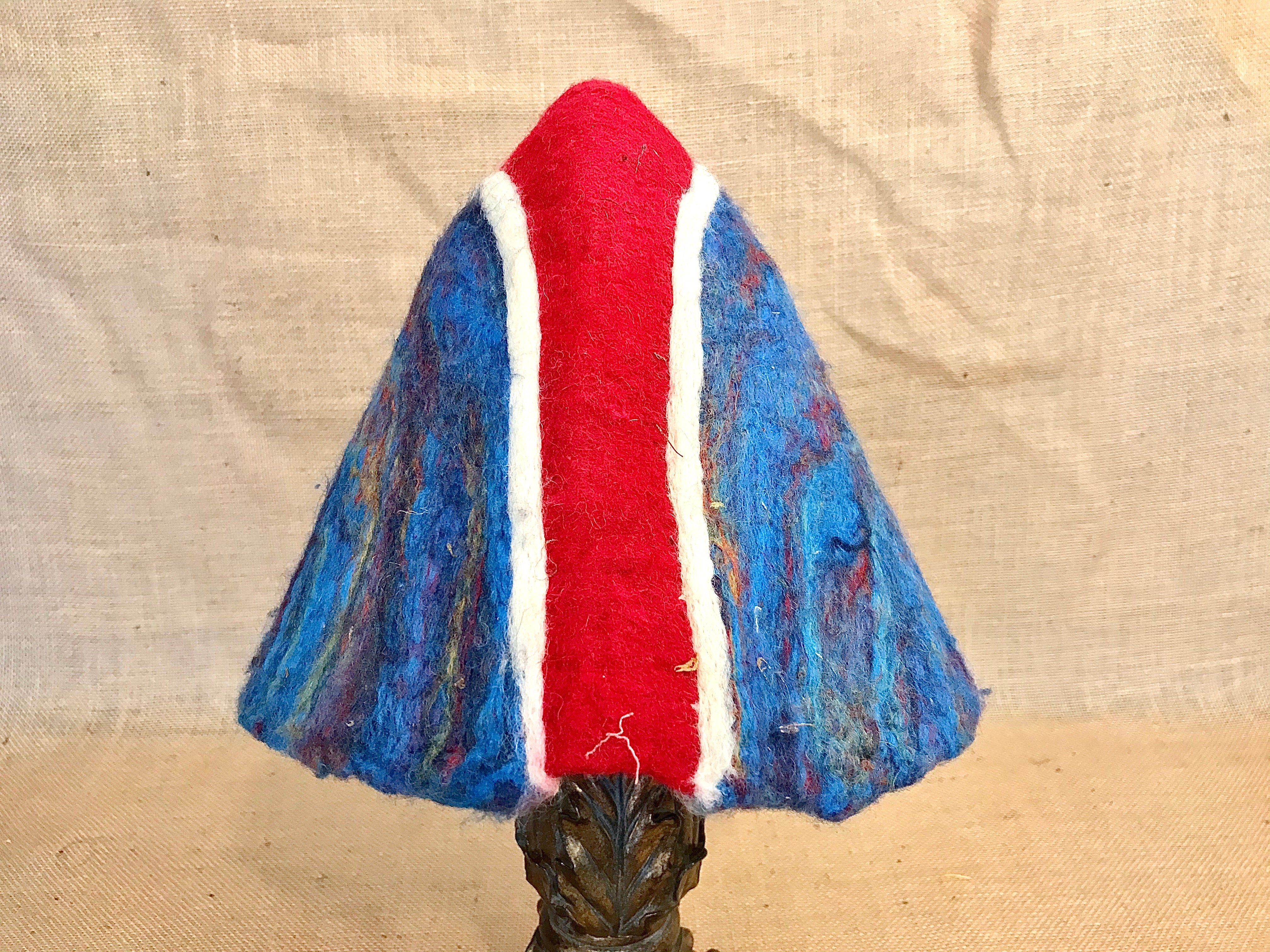 "Americana Satyr Horns" Wool Felt Gnome Hat