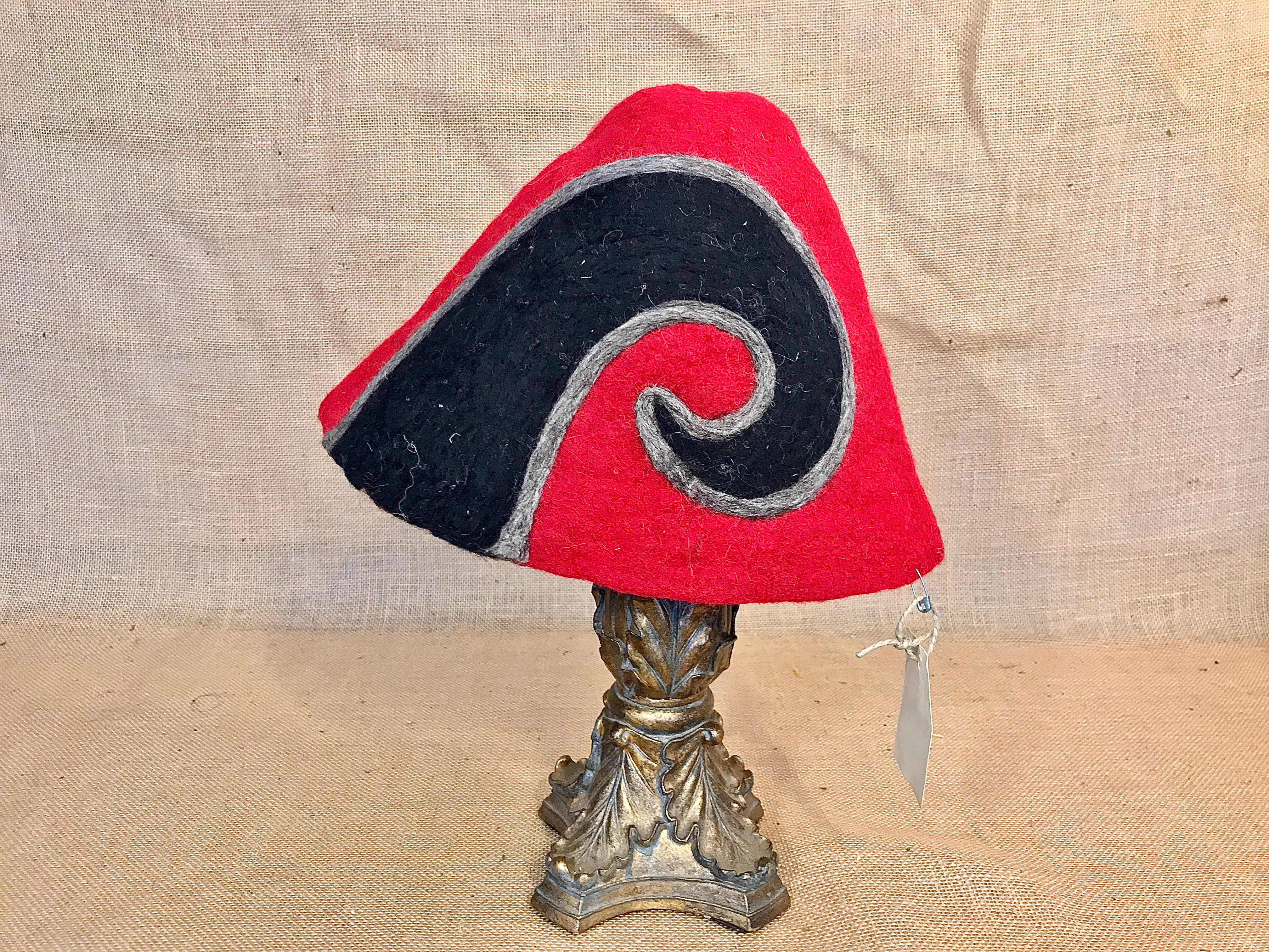 "Apollo Horns Satyr Horns" Wool Felt Gnome Hat