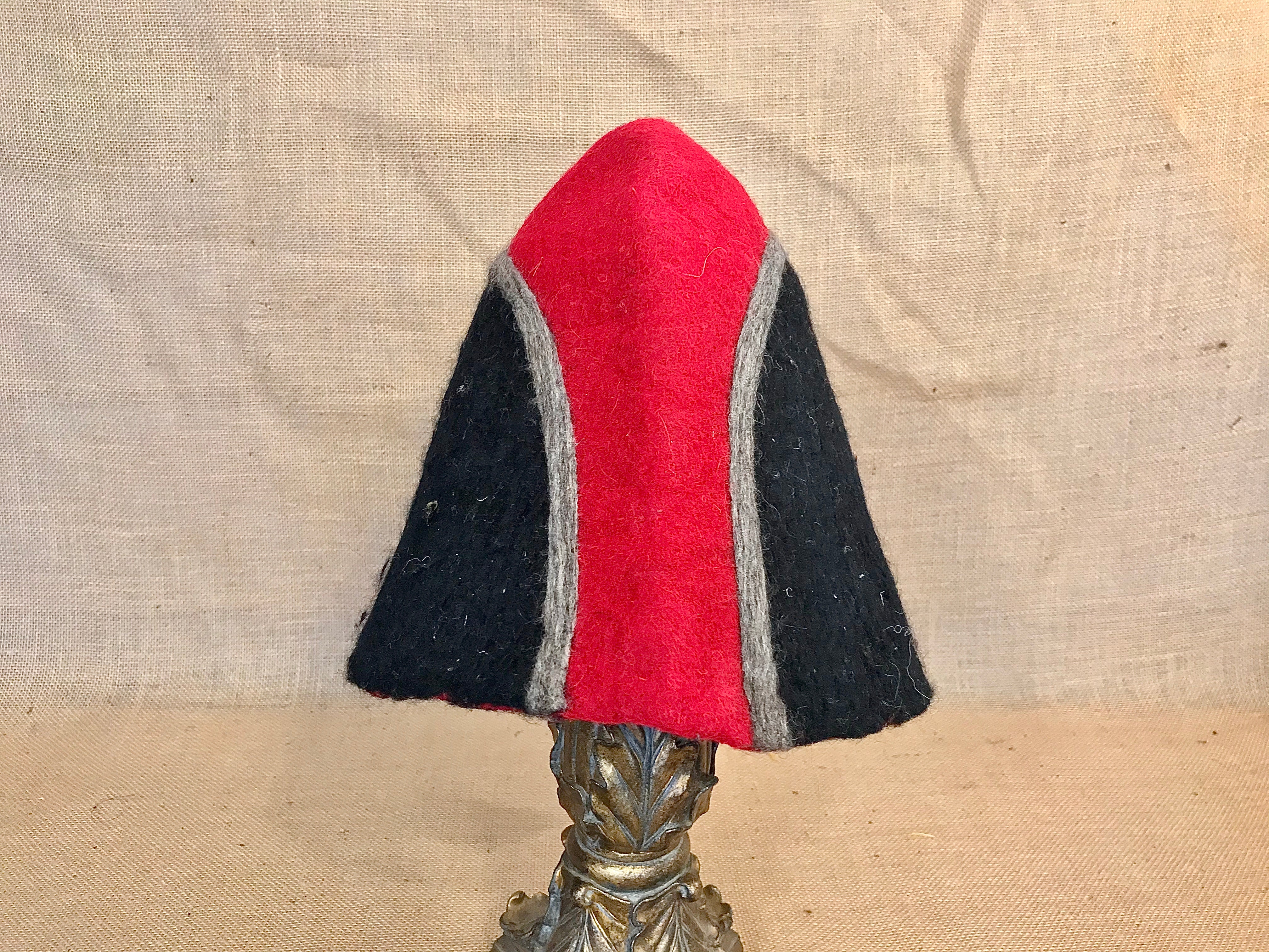 "Apollo Horns Satyr Horns" Wool Felt Gnome Hat