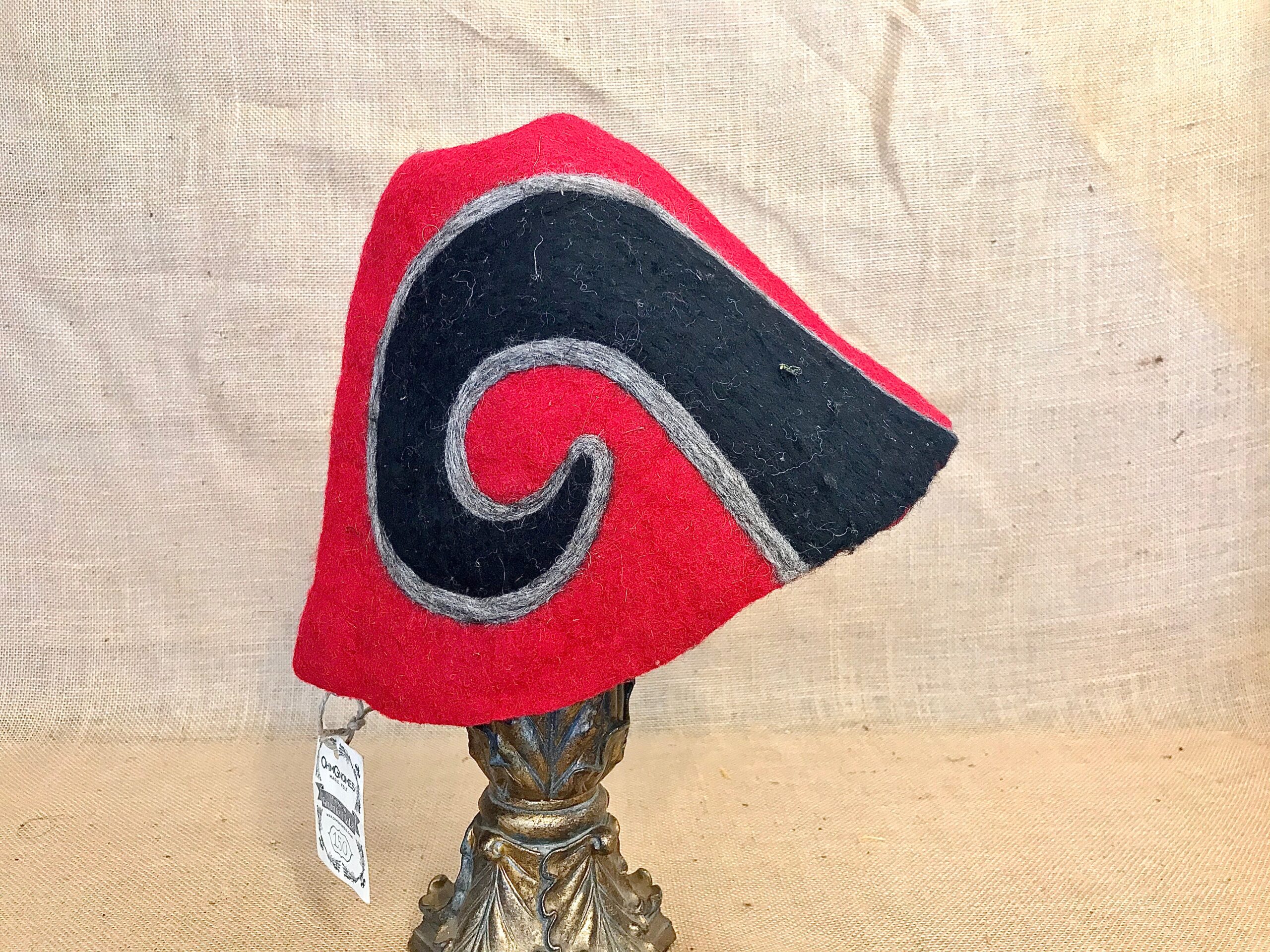 "Apollo Horns Satyr Horns" Wool Felt Gnome Hat - Image 2