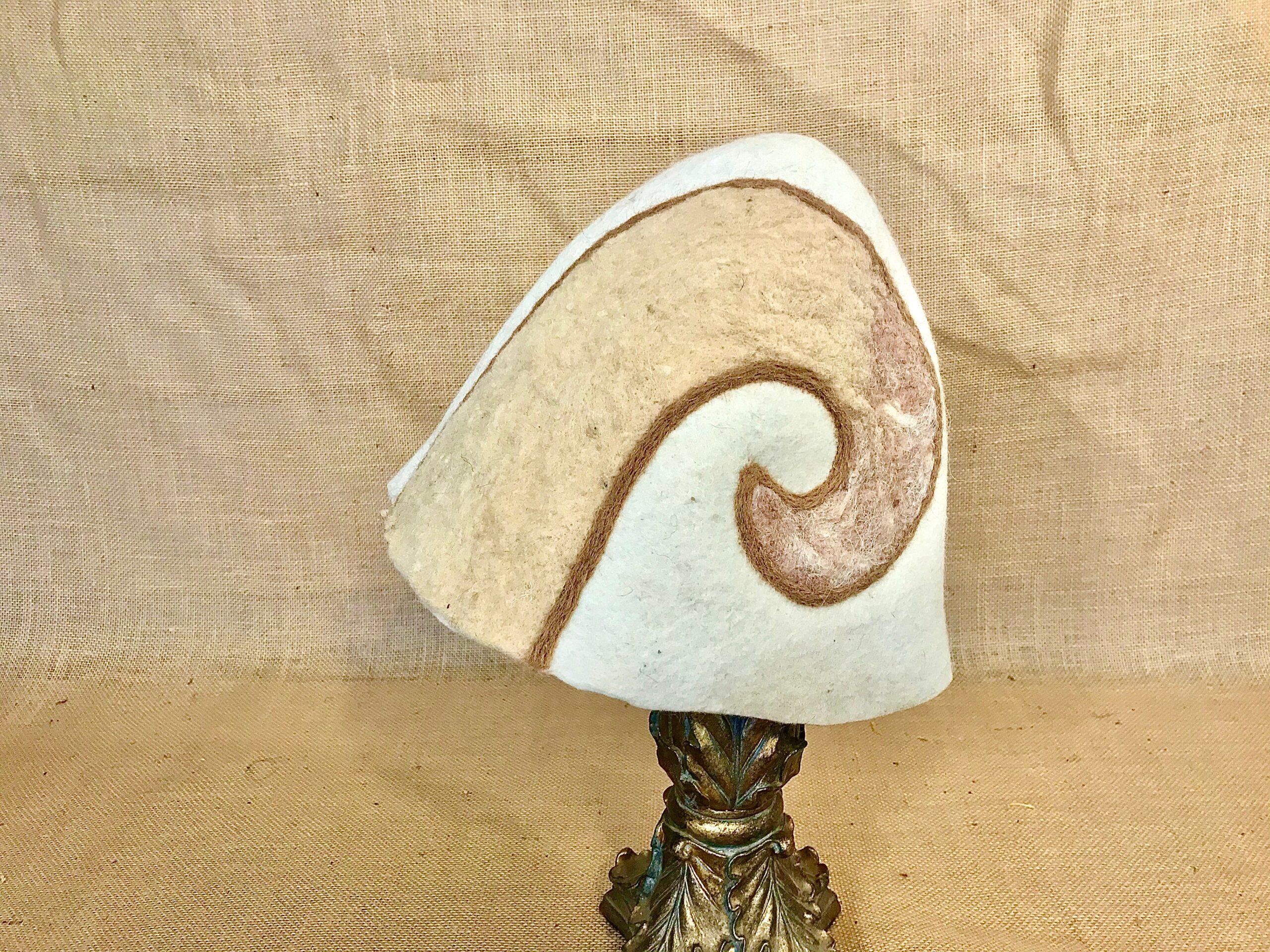 "Sunshine - Moonshine Satyr Horns" Wool Felt Gnome Hat