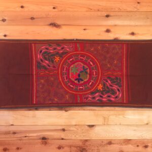 “Crimson Opulence” Shipibo Tapestry