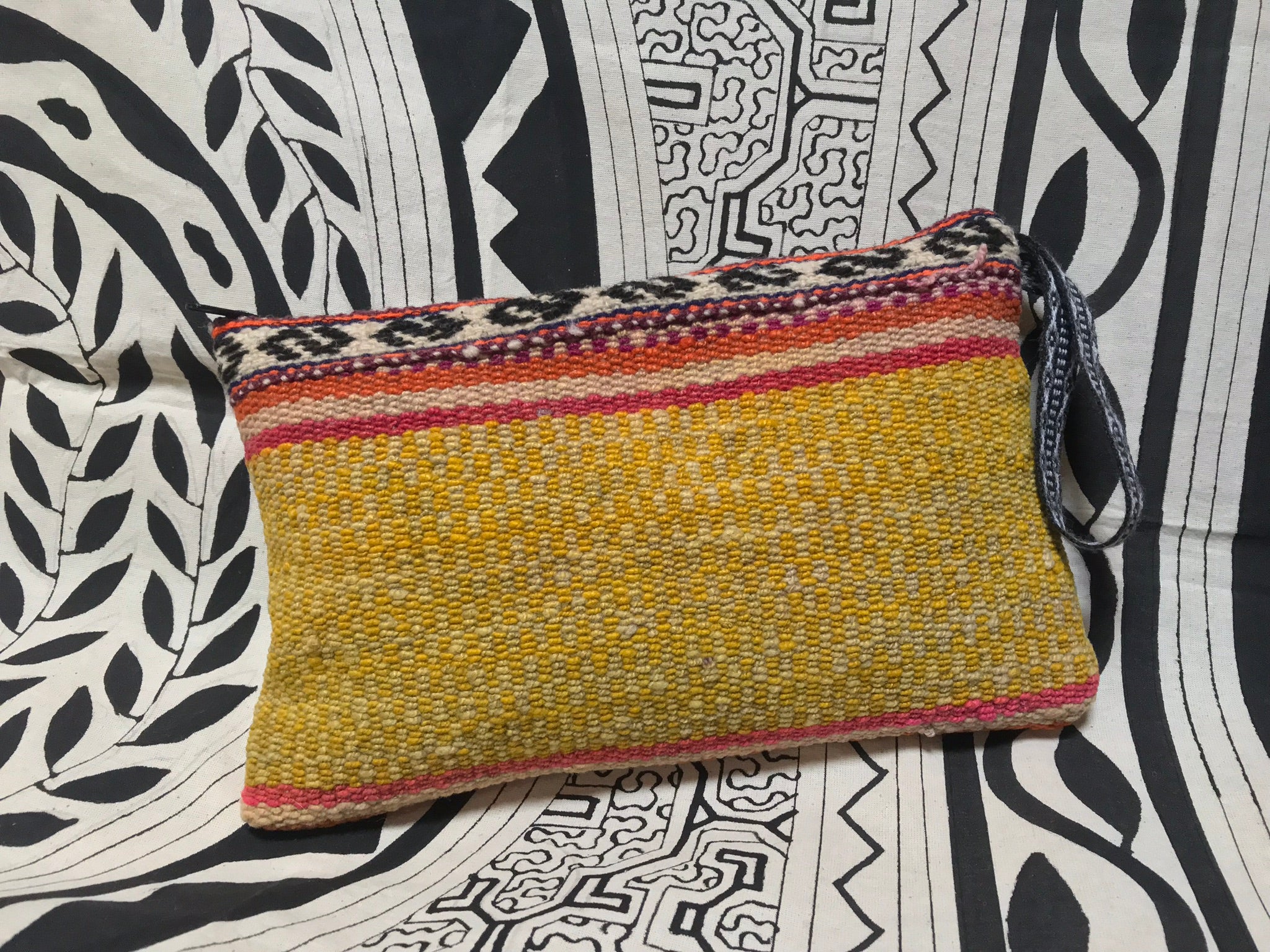 Large Upcycled Andean Woven Pouch