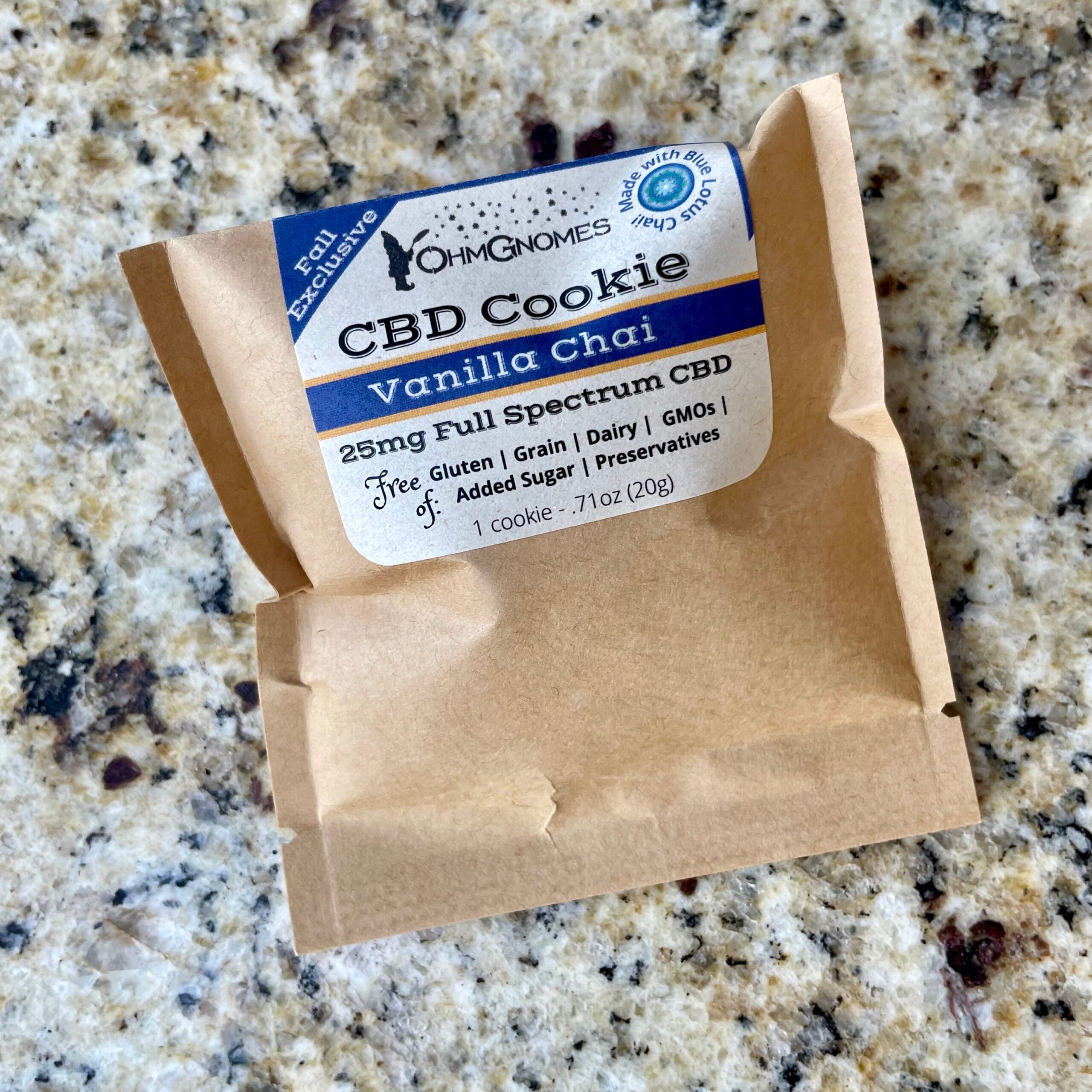 25mg Full Spectrum CBD Honey Vanilla Chai Almond Cookies