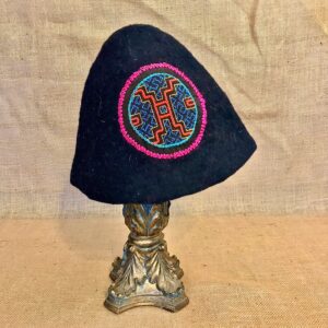 "It's Hidden Within" Shipibo Stash Pocket Wool Felt Gnome Hat